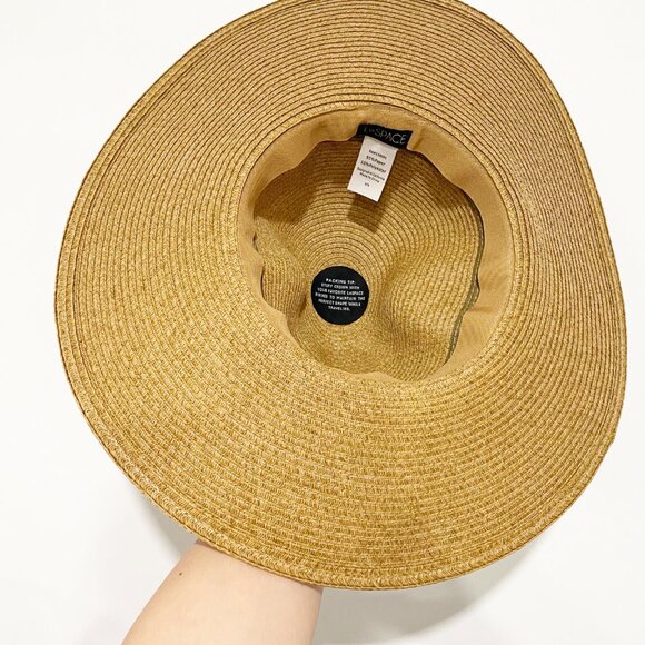 L*Space Classic Wide Brim Straw Sun Hat Coastal Cowgirl, Beachcore, Minimal Chic - Picture 7 of 10